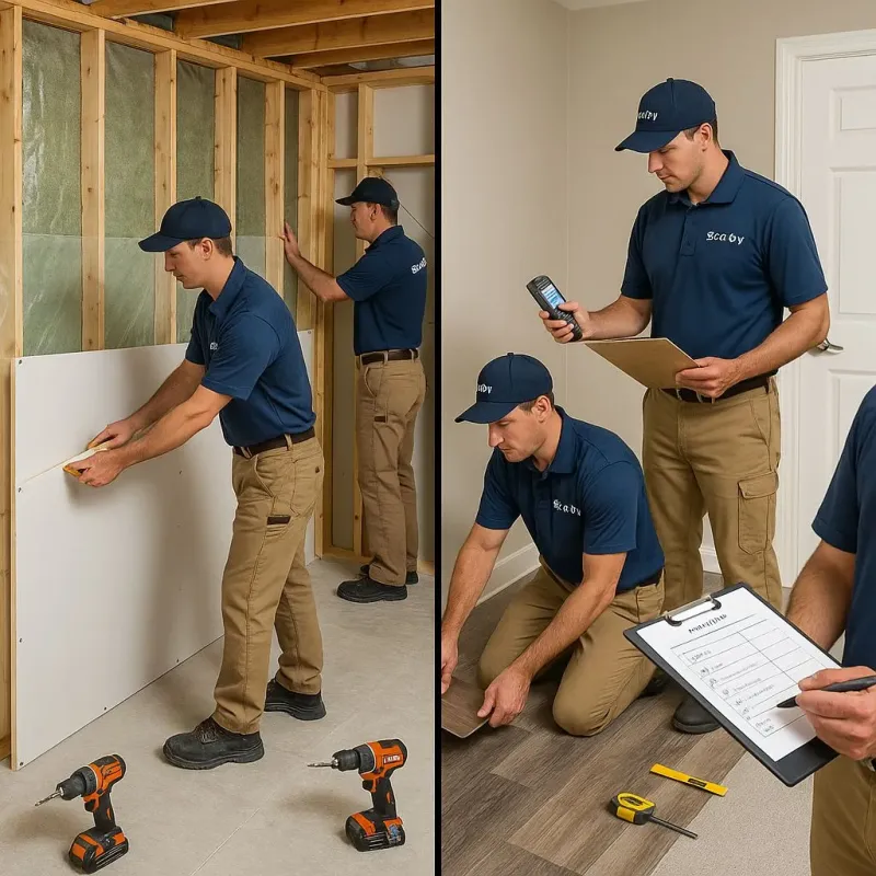 Repairs and Reconstruction process in Roanoke County, VA